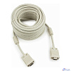 Gembird/Cablexpert CC-PPVGA-15m, Кабель VGA Premium ,15M/15M,15м, двойн. экран,феррит. кольца,пакет