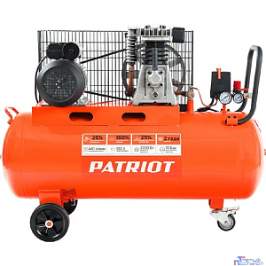 PATRIOT Expert Компрессор поршневой ременной [525301965] { PTR 100-440I, 440 л/мин, 10 бар, 2200 Вт, 100 л, быстросъемный 1/4" + "елочка" }