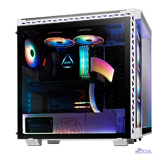 XPG BATTLECRUISER WHITE (BATTLECRUISER-BKCWW) (Midi-Tower, белый, TG*4, 120mm ARGB fan*4)