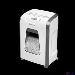 Fellowes  Шредер Powershred 15C, DIN P-4, 4х40мм, 14лст., 19лтр. (100017466) в БЕЛОМ корпусе