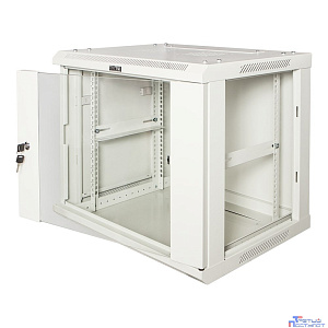 Шкаф коммутационный Lanmaster (TWT-CBWPG-6U-6X4-GY) 6U 600x400мм пер.дв.стекл 60кг серый