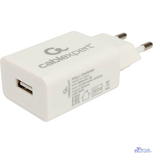 Cablexpert Зарядное устройство 10.5Вт, 2.1А, 1xUSB, белый, пакет (MP3A-PC-38)