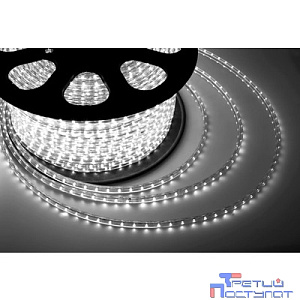 Rexant 142-105  LED лента 220В, 13*8 мм, IP67, SMD 5050, 60 LED/m БЕЛАЯ (6000 K), без устан.набора бухта 100 м