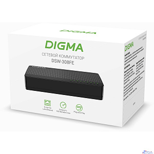 Digma DSW-308FE Коммутатор (L2) 8х100Мбит/с неуправляемый