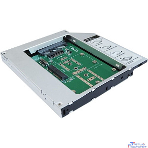 AgeStar SMNF2S Сменный бокс для HDD/SSD  SATA металл серебристый 2.5"