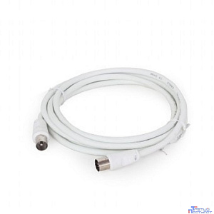 Кабель Кабель телевизионный, Coaxial M/F, белый, 5м (CCV-515-W-5M)