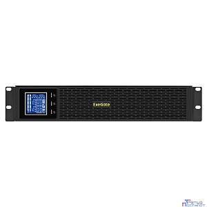 Exegate EX299039RUS ИБП Pure Sine Wave ExeGate SinePower UHB-3000.LCD.AVR.8C13.RJ.USB.BC.2U (3000VA/2400W, LCD, AVR, 8*C13, RJ45/11, USB, батарея 12V 9Ah - 4шт, Rackmount 2U/Tower, возможность подключ