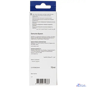 EPSON C13T09C64A  Картридж 108 EcoTank Ink для Epson L8050/L18050, Light Magenta 70