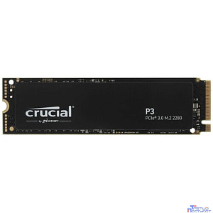 SSD M.2 Crucial 500Gb P3 <CT500P3SSD8> (PCI-E 3.0 x4, up to 3500/1900MBs, 3D NAND, NVMe, 110TBW, 22х80mm)