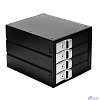 Exegate EX264645RUS Корзина для HDD Exegate HS435-01 (универсальная, на 4*3,5" SATA/SAS HDD, занимает 3*5,25" отсека)