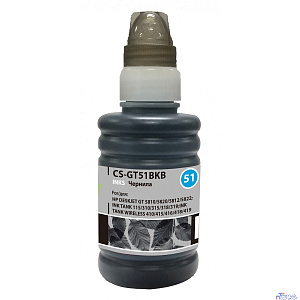 Чернила Cactus CS-GT51BKB M0H57AE черный 100мл для DeskJet GT 5810/5820/5812/5822
