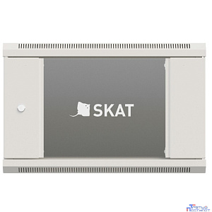 БАСТИОН SKAT TB-15W660GF-G Шкаф настенный телекоммуникационный 15U 600х600х770мм, дверь стеклянная (4424) {1.5 года гарантия}