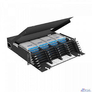 NTSS Кросс распределительный стоечный выдвижной 19” NTSS PREMIUM RRDC 2U, 24 CSM MTP кассет, черный NTSS-RsFOB-PM-2U-CSM-24-MTP-BL