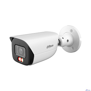 DAHUA DH-IPC-HFW3249EP-AS-IL-0600B Уличная цилиндрическая IP-видеокамера 2Мп, 1/2.9” CMOS, объектив 6.0мм, видеоаналитика, микрофон, ИК 50м, LED 50м, IP67, металл