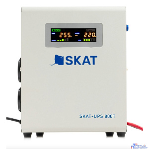 ИБП БАСТИОН SKAT-UPS 800T источник питания Line-Interactive 220В, 800ВА, работает от 1 внешней АКБ (4502)