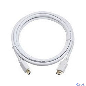 Кабель HDMI Cablexpert CC-HDMI4-W-10, 19M/19M, v2.0, медь, позол.разъемы, экран, 3 м, белый, пакет