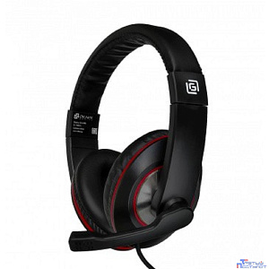 Oklick HS-L390G DRAGON черный/красный 1.8м мониторные оголовье (1100413)