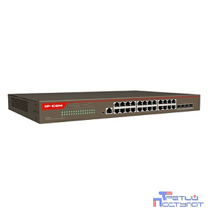 IP-COM G5328X Коммутатор управляемый в стойку, 24*1Gbit RJ45, 4*SFP 10Gbit,  console port