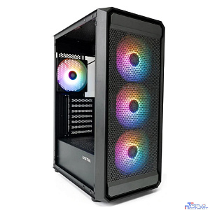 XASTRA Корпус A403 4FRGB Black ATX/Mesh/ tempered glass / 4x120mm FRGB  fans/ A403-4FC12F