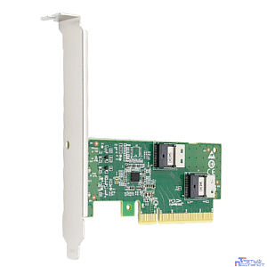 Lr-Link LRNV9F12 PCIe x8 to Two SlimSAS SFF-8654 4i Adapter, Up to 2* PCIe 4.0 U.2 NVMe SSD, PCIe 4.0 x 8