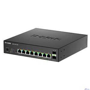 D-Link DMS-1250-10SPL/A1A/6KV Управляемый L2 коммутатор с 8 портами 10/100/1000/2.5GBase-T и 2 портами 10GBase-X SFP+ (порты 1-8 PoE 802.3af/at, порты 1-2 PoE 802.3bt, PoE-бюджет 120 Вт)