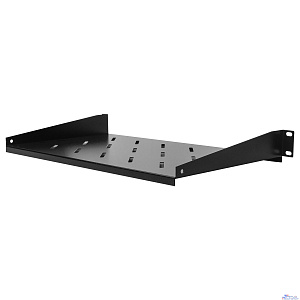 NEOMAX Полка 19"1U, для настенного шкафа 520x400; глубина полки 250мм, ширина 484мм;  цвет черный [NM-SHF-1U40-101-BK]