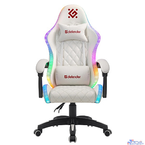 Игровое кресло Energy Белый,RGB,класс 4,PU DEFENDER
