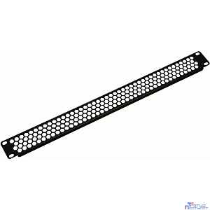 ЦМО Фальшпанель в шкаф 19" 1U перфорированная, цвет черный (ФП-1.4-9005)