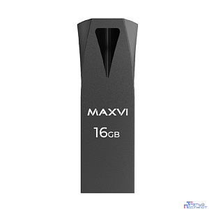 Maxvi USB Drive 16GB MK2 dark grey, монолит, металл, USB 2.0 FD16GBUSB20C10MK2