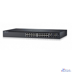 210-AEVX-014 Коммутатор Dell Networking N1524,24x 1GbE + 4x10GbE SFP+,fixed ports, Stacking, PS
