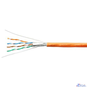 Exegate EX289279RUS Кабель ExeGate FUTP4-C6-CU-S23-IN-LSZH-OR-305 FTP 4 пары кат.6 медь, 23AWG, экран, бухта 305м, оранжевый, LSZH
