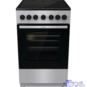 Электрическая плита Gorenje GEC5B41SG, стеклокерамика, без крышки, серый