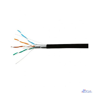 SkyNet Кабель Standart FTP outdoor 4x2x0,48, медный, FLUKE TEST, кат.5e, однож., 305 м, box, черный [CSS-FTP-4-CU-OUT](АК5017627/1693119)