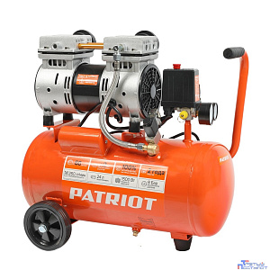 PATRIOT WO 24-260S Компрессор Patriot поршневой безмасляный [525301921] { 260 л/мин, 8 бар, 1500 Вт, 24 л, быстросъемный 1/4" }