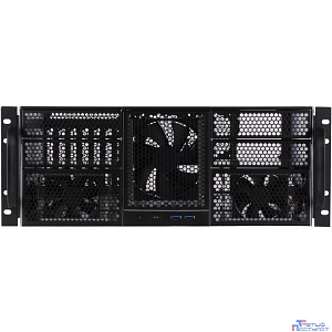Procase RE411-D4H11-E-55 Корпус 4U server case,4x5.25+11HDD,черный,без блока питания,глубина 550мм,MB EATX 12"x13"