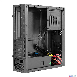 Exegate EX298793RUS Корпус Desktop ExeGate MI-302U-350 (mATX/mini-ITX, TPS350 8см, 1*USB+1*USB3.0, HD аудио, черный)