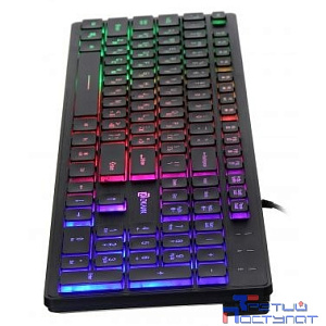 Клавиатура Oklick 550ML черный USB slim Multimedia LED [1061617]
