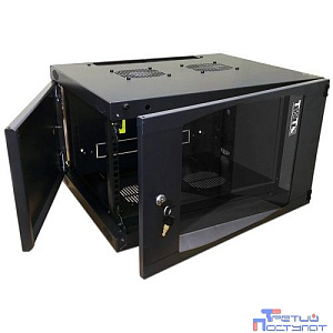 Шкаф коммутационный Lanmaster Next (TWT-CBWNG-18U-6X6-BK) 18U 550x600мм пер.дв.стекл 60кг черный 29кг 988мм IP20