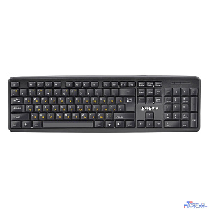 Exegate EX279937RUS Клавиатура Exegate LY-331, <USB, шнур 1,5м, черная, 104кл, Enter большой>, OEM