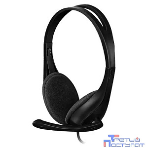 Наушники с микрофоном A4Tech HU-9 черный 1.8м накладные USB оголовье (HU-9 (BLACK))