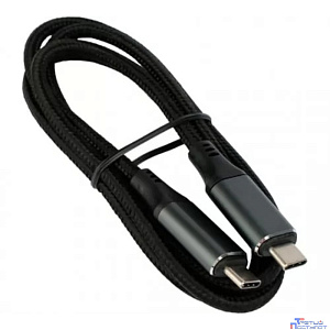 Cablexpert Кабель USB4.0  Type-C/Type-C, 5А, 240Вт, PD3.1/QC4.0, 40Gbps, медь, Pro, 1м, черный, пакет (CC-USB4-CMCM-BR-1M)