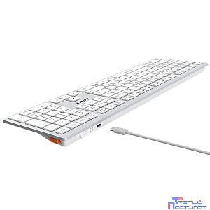 Клавиатура A4Tech Fstyler FBX50C белый USB беспроводная BT/Radio slim Multimedia (FBX50C WHITE)
