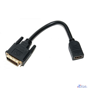 5bites BC-HDF2DVI Кабель-5bites Адаптер DVI (24+1) M / HDMI F, зол.разъемы