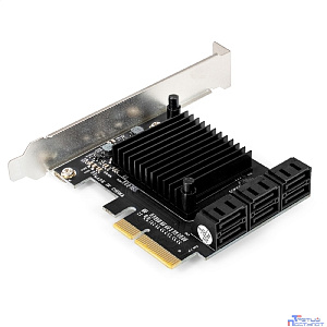 Exegate EX296207RUS Контроллер ExeGate EXE-516 (PCI-E x4 v3.0, SATA3 6Gb/s, 6 int, ASMedia Chipset ASM1166)