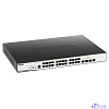 D-Link DGS-3000-28XMP/B1A Управляемый L2 коммутатор с 24 портами 10/100/1000Base-T и 4 портами 10GBase-X SFP+ (24 порта PoE 802.3af/at, PoE-бюджет 370 Вт)