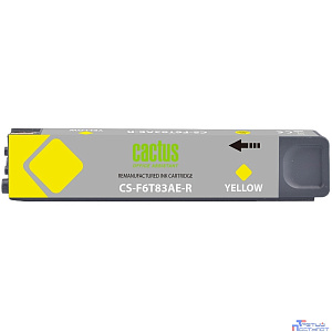 Картридж струйный Cactus CS-F6T83AE-R 973XL желтый (120мл) для HP PageWide Pro 452dw/477dw