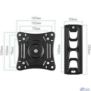 Arm Media LCD-205 черный 14"-42" макс.25 кг настенный поворот и наклон