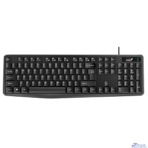 Клавиатура Genius Smart KB-117, {Черный, проводная, USB, 104 клавиши, защита от проливаний, регулировка наклона} [31310016402]