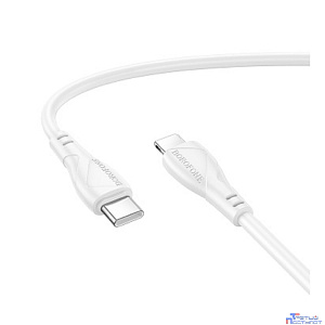 BOROFONE BX121/ PD кабель Type-C-Lightning/ 1m/ 27W/ Нейлон/ белый