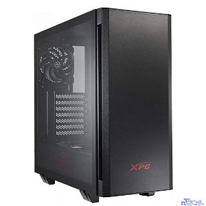 XPG INVADER BLACK (INVADER-BKCWW) (Midi-Tower, черный, TG, 120mm fan*2)